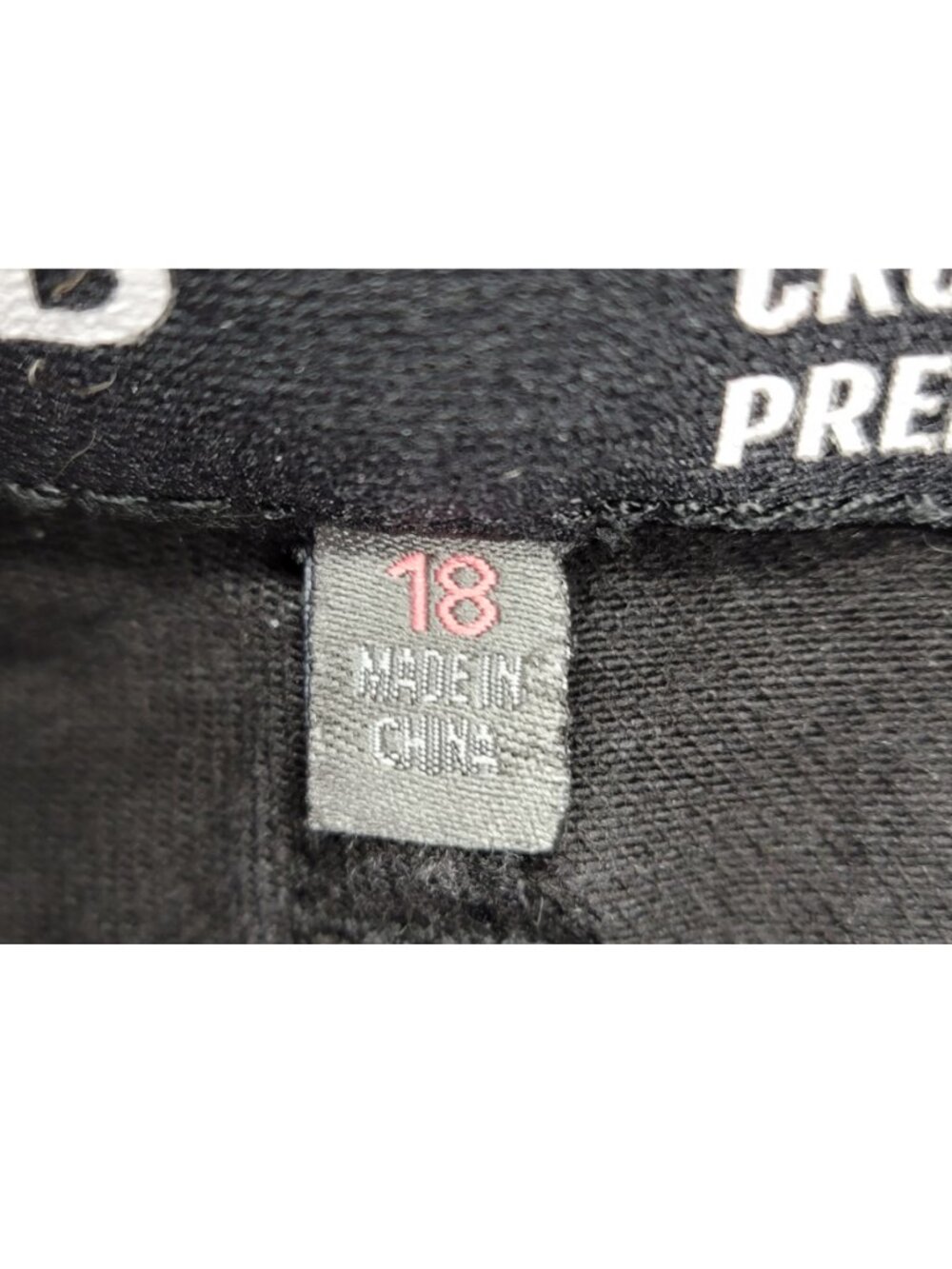 Torrid Black Distressed Crop Sky High Skinny Premium Stretch High-Rise Jean 18 - Picture 8 of 11
